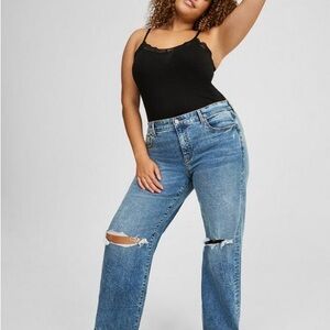 Women's Blue Distressed Jeans